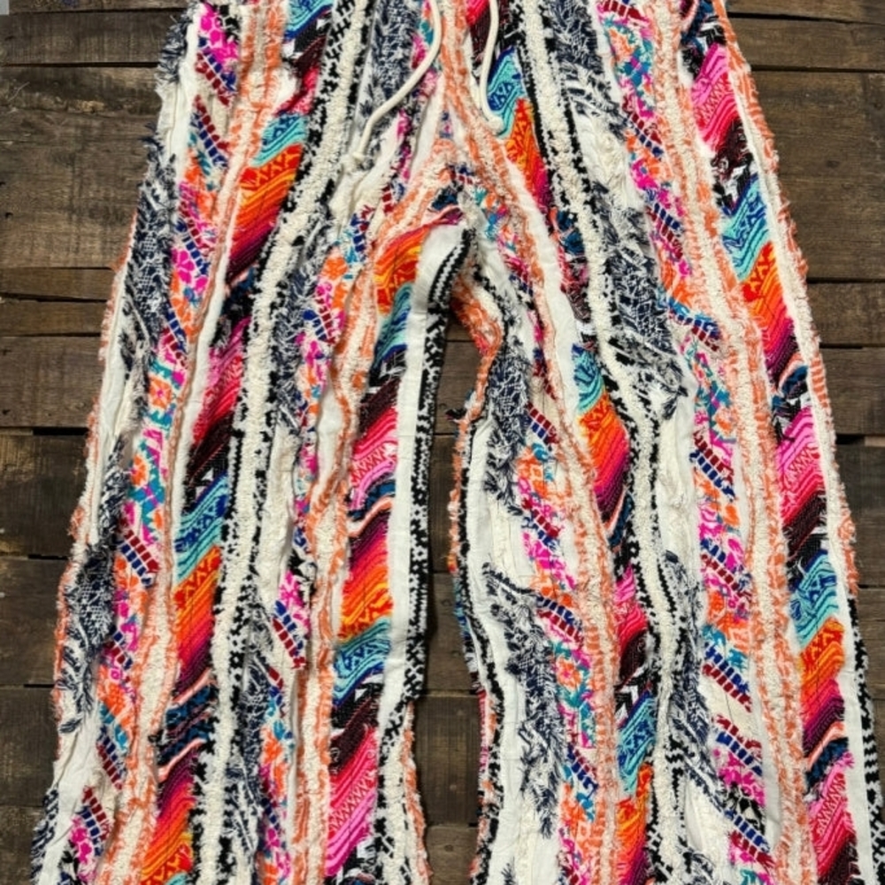 ✨️1 LEFT - FINAL PRICE - NEW Jaded Gypsy Rainbow In The Sky Pants - Picture 3 of 5